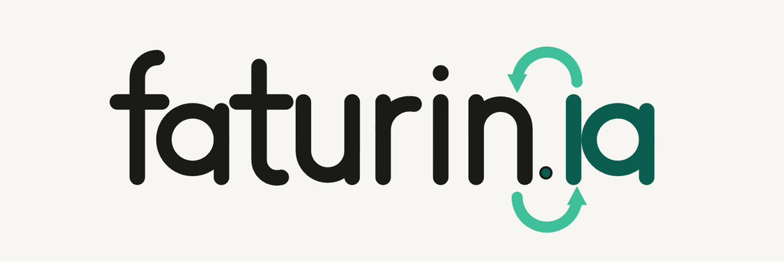Logo do faturin.ia sobre fundo papel